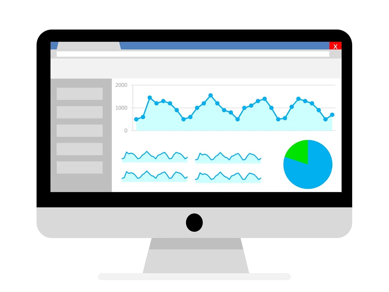 Illustrated graphic of Google Analytics