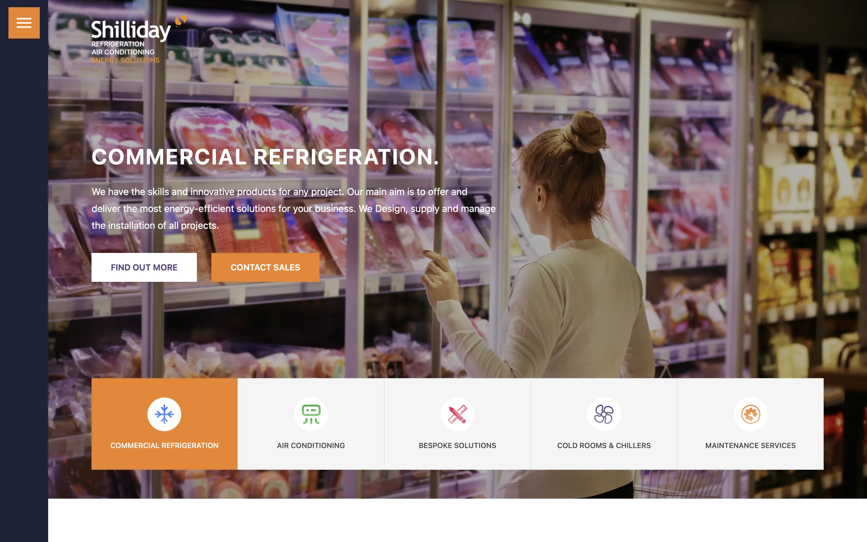 Shillidays Refrigeration website
